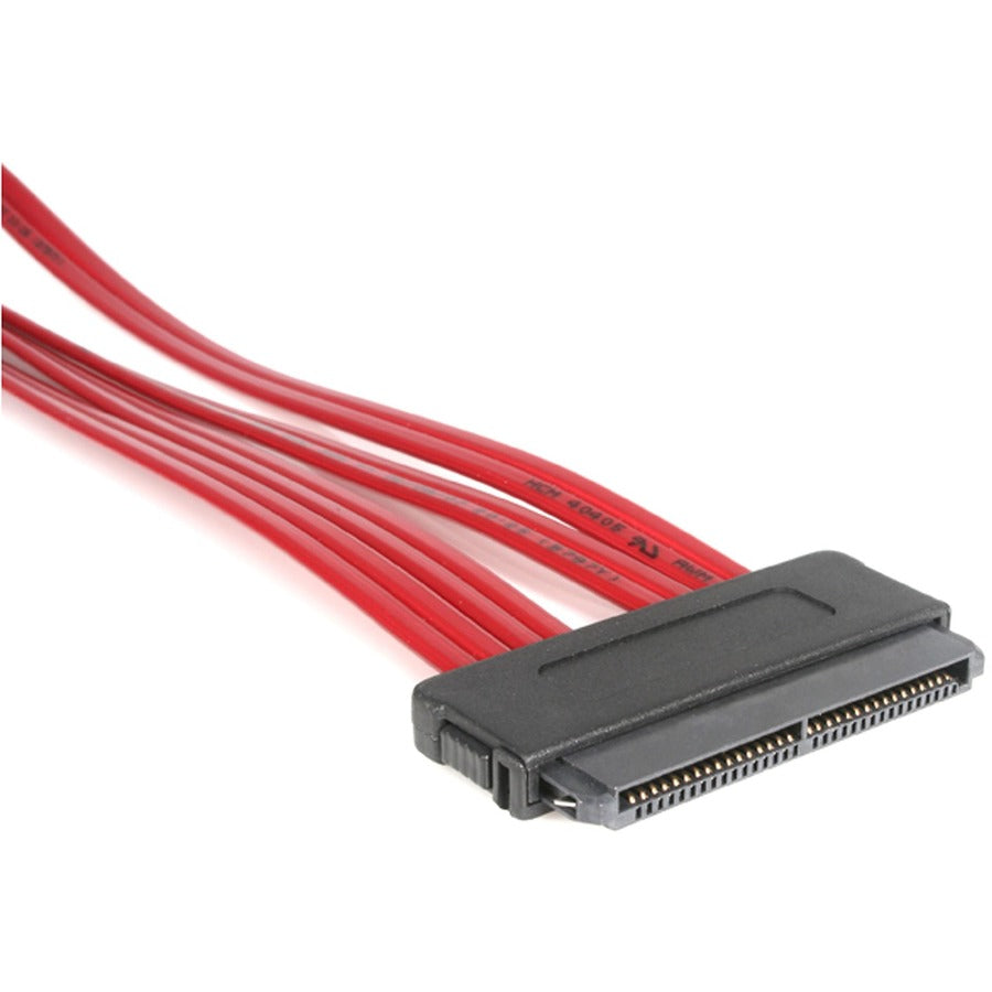 StarTech.com 50cm Serial Attached SCSI SAS Cable - SFF-8484 to 4x SFF-8482 with LP4 Power SAS8482P50