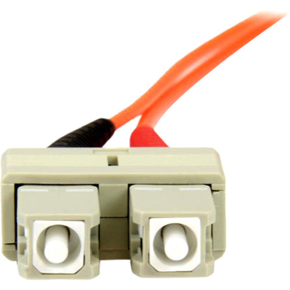 StarTech.com 5m Fiber Optic Cable - Multimode Duplex 50/125 - OFNP Plenum - SC/SC - OM2 - SC to SC Fiber Patch Cable 50FIBPSCSC5