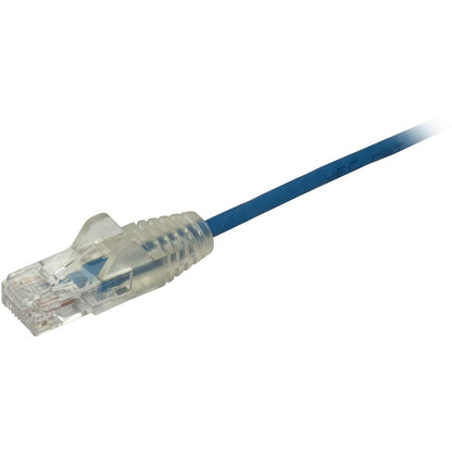 StarTech.com 3 ft CAT6 Cable - Slim CAT6 Patch Cord - Blue - Snagless RJ45 Connectors - Gigabit Ethernet Cable - 28 AWG - LSZH (N6PAT3BLS) N6PAT3BLS