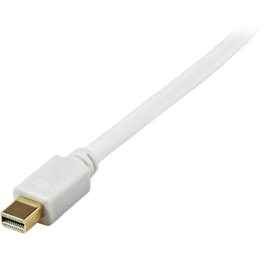 StarTech.com 3 ft Mini DisplayPort to DVI Active Adapter Converter Cable - mDP to DVI 1920x1200 - White MDP2DVIMM3WS