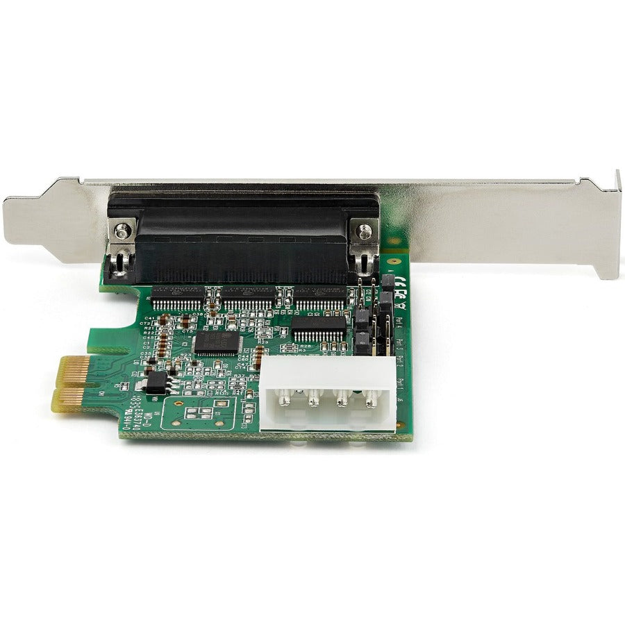 StarTech.com 4-port PCI Express RS232 Serial Adapter Card - PCIe to Serial DB9 RS-232 Controller Card - 16950 UART - Windows/Linux PEX4S953