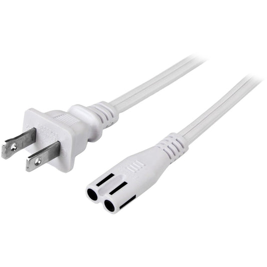 Star Tech.com 6 ft White Standard Laptop Power Cord - NEMA 1-15P to C7 PXT101NB6W