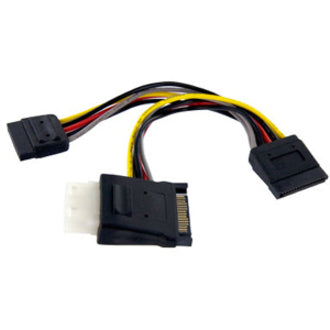 StarTech.com SATA to LP4 with 2x SATA Power Splitter Cable PYOLP42SATA