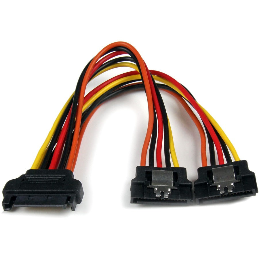 Star Tech.com 6in Latching SATA Power Y Splitter Cable Adapter - M/F PYO2LSATA