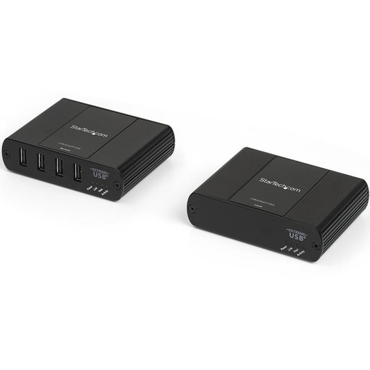 StarTech.com 4 Port USB 2.0 Extender over Ethernet/IP Network Hub - up to 330ft (100m) - USB over Gigabit LAN or Direct Cat5e/Cat6 Cable USB2G4LEXT2NA