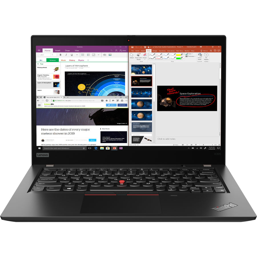 Lenovo ThinkPad X395 20NL000ACA 13.3" Touchscreen Notebook - 1920 x 1080 - AMD Ryzen 7 3700U Quad-core (4 Core) 2.30 GHz - 8 GB Total RAM - 512 GB SSD - Black 20NL000ACA