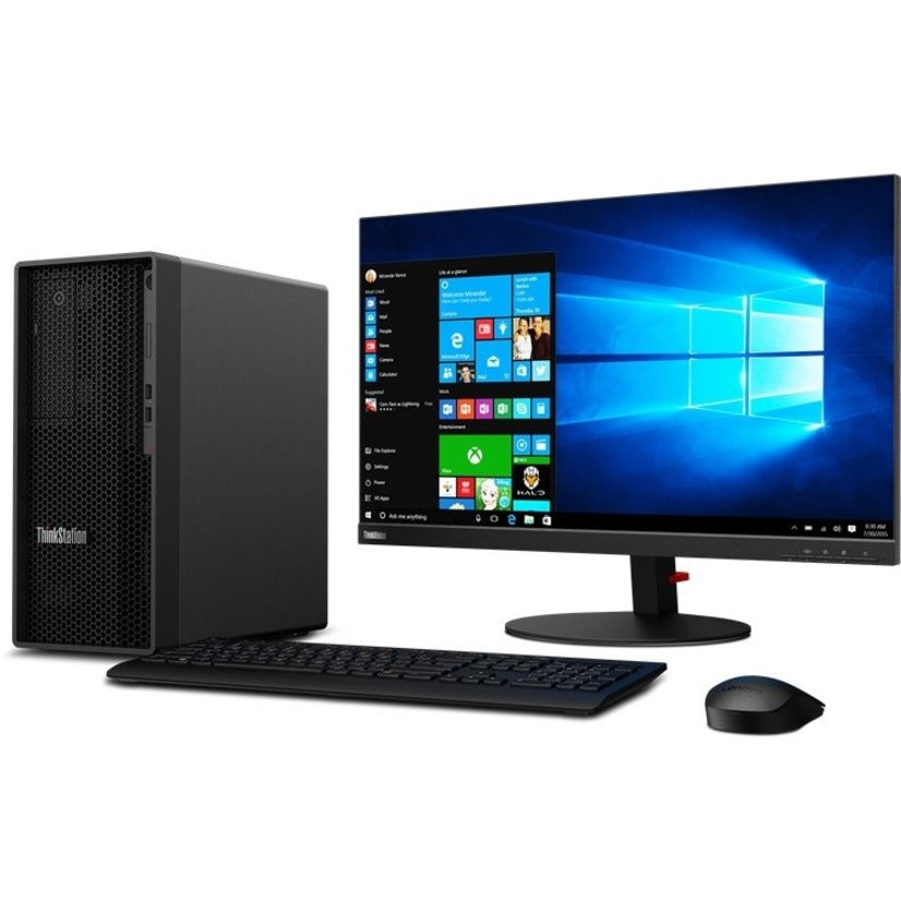 Lenovo ThinkStation P340 30DH00JAUS Workstation - 1 x Intel Octa-core (8 Core) i7-10700 2.90 GHz - 16 GB DDR4 SDRAM RAM - 512 GB SSD - Tower - Raven Black 30DH00JAUS