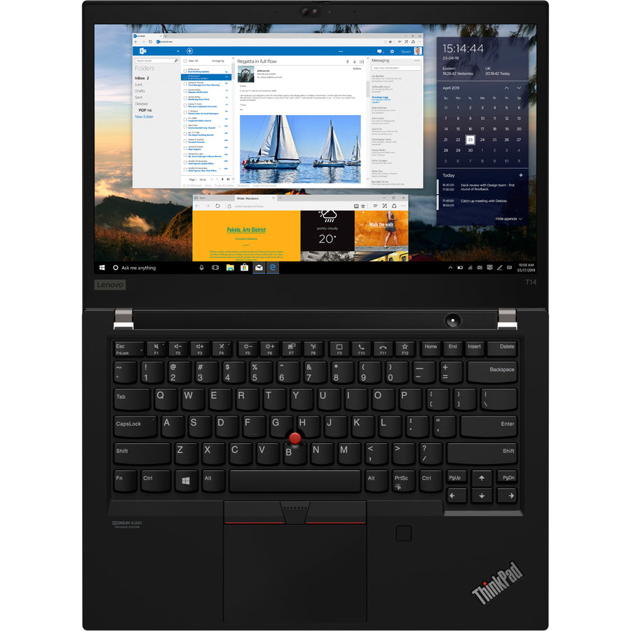 Lenovo ThinkPad T14 Gen 1 20S00030US 14" Notebook - Full HD - 1920 x 1080 - Intel Core i5 10th Gen i5-10310U 1.60 GHz - 8 GB Total RAM - 256 GB SSD 20S00030US