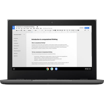 Lenovo 100e Chromebook 2nd Gen 82CD0004CF 11.6" Chromebook - HD - 1366 x 768 - AMD A-Series A4-9120C Dual-core (2 Core) 1.60 GHz - 4 GB Total RAM - 32 GB Flash Memory - Black, Gray 82CD0004CF