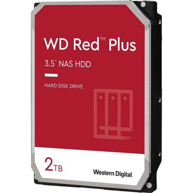 WD Red Plus WD20EFZX 2 TB Hard Drive - 3.5" Internal - SATA (SATA/600) WD20EFZX