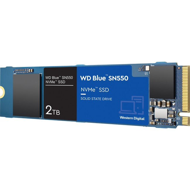 WD Blue SN550 WDS200T2B0C 2 TB Solid State Drive - M.2 2280 Internal - PCI Express NVMe (PCI Express NVMe 3.0 x4) WDS200T2B0C