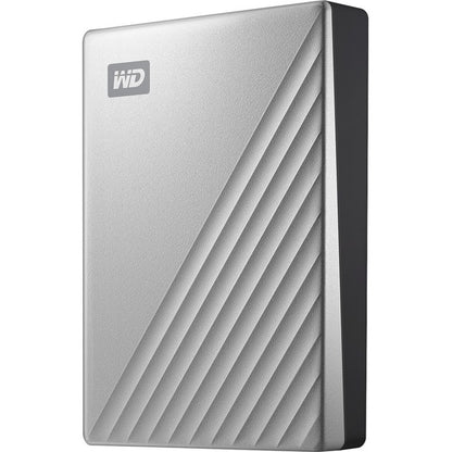 WD My Passport Ultra WDBFTM0040BSL 4 TB Portable Hard Drive - External - Silver WDBFTM0040BSL-WESN