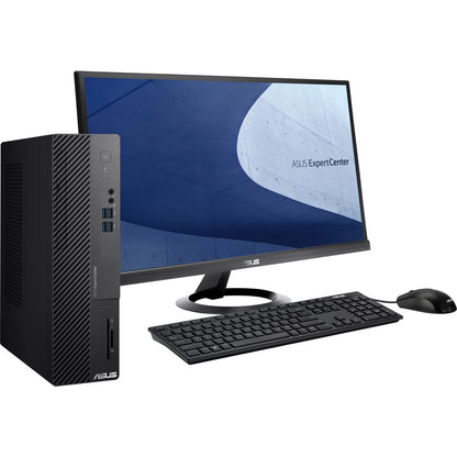 Ordinateur de bureau Asus ExpertCenter D7 D500SA-Q31SP - Intel Core i3 10e génération i3-10100 Quad-core (4 cœurs) 3,60 GHz - 8 Go de RAM DDR4 SDRAM - SSD M.2 PCI Express NVMe 256 Go - Petit facteur de forme - Noir D500SA-Q31SP