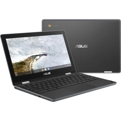 Asus Chromebook Flip C214 C214MA-YS02T-S 11.6" Touchscreen Chromebook - 1366 x 768 - Intel Celeron N4000 Dual-core (2 Core) 1.10 GHz - 4 GB RAM - 32 GB Flash Memory - Dark Gray C214MA-YS02T-S