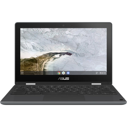 Asus Chromebook Flip C214 C214MA-YS02T-S 11.6" Touchscreen Chromebook - 1366 x 768 - Intel Celeron N4000 Dual-core (2 Core) 1.10 GHz - 4 GB RAM - 32 GB Flash Memory - Dark Gray C214MA-YS02T-S