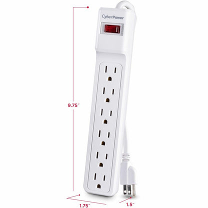 CyberPower Essential CSB606W 6-Outlet Surge Suppressor/Protector CSB606W