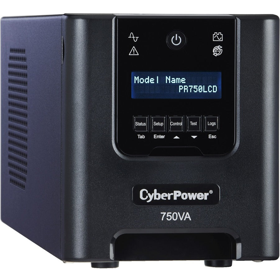 CyberPower Smart App Sinewave PR750LCD 750VA Pure Sine Wave Mini-Tower LCD UPS PR750LCD