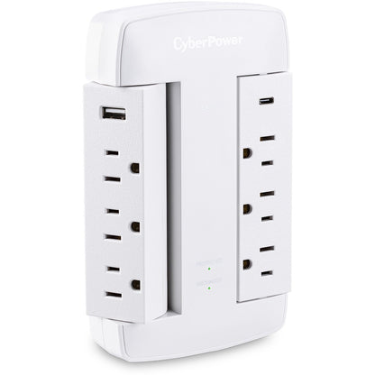 CyberPower Professional 6-Outlet Surge Suppressor/Protector CSP600WSURC5