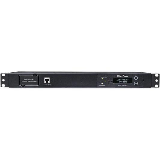 CyberPower PDU15M10AT Metered ATS PDU 120V 15A 1U 10-Outlets (2) 5-15P PDU15M10AT