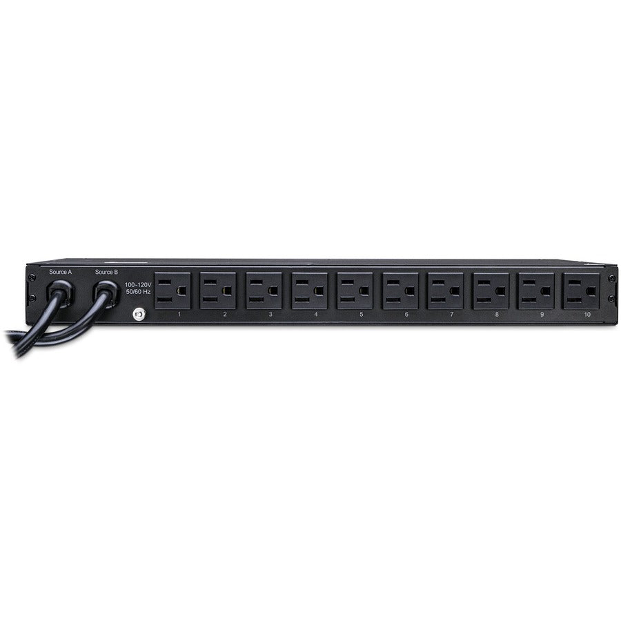 CyberPower PDU15M10AT Metered ATS PDU 120V 15A 1U 10-Outlets (2) 5-15P PDU15M10AT