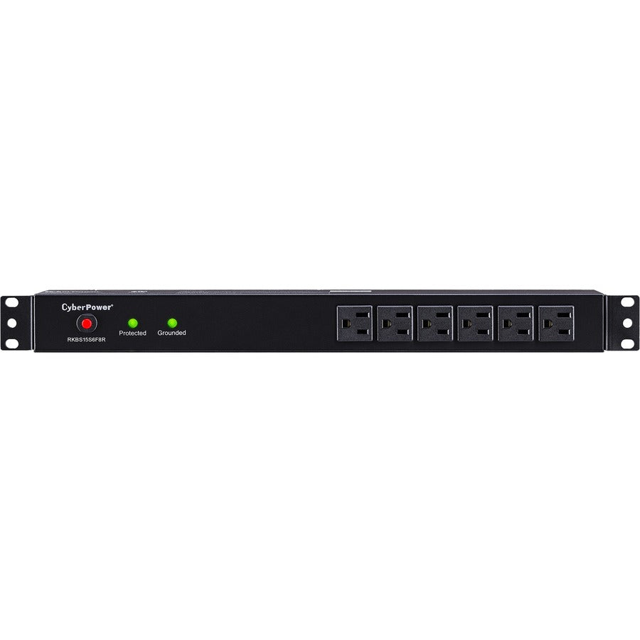 CyberPower Rackbar Surge Suppressor RM 1U RKBS15S6F8R 15A 14-Outlet RKBS15S6F8R