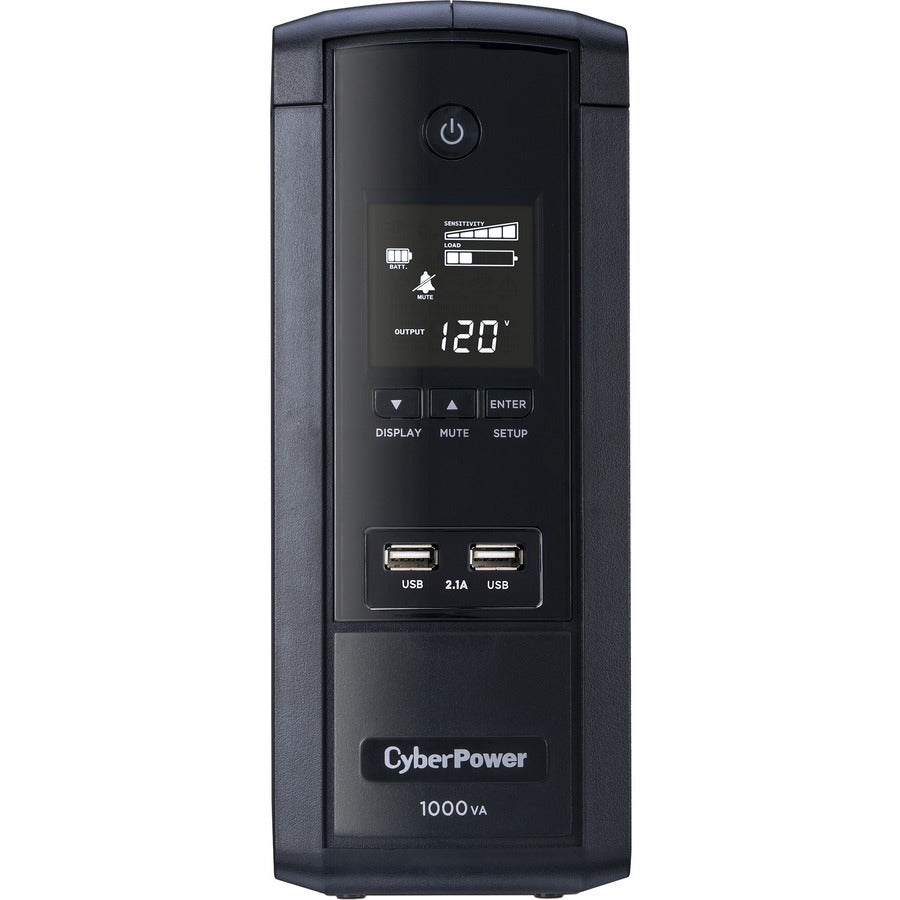 CyberPower UPS Systems BRG1000AVRLCD Intelligent LCD -  Capacity: 1000 VA / 600 W BRG1000AVRLCD