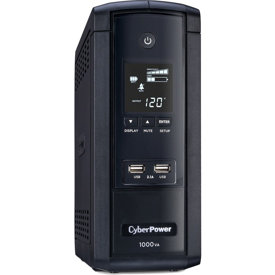 CyberPower UPS Systems BRG1000AVRLCD Intelligent LCD -  Capacity: 1000 VA / 600 W BRG1000AVRLCD