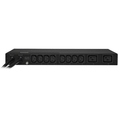 CyberPower PDU20MHVT10AT Metered ATS PDU 200-240V 20A 1U 10-Outlets (2) L6-20P PDU20MHVT10AT