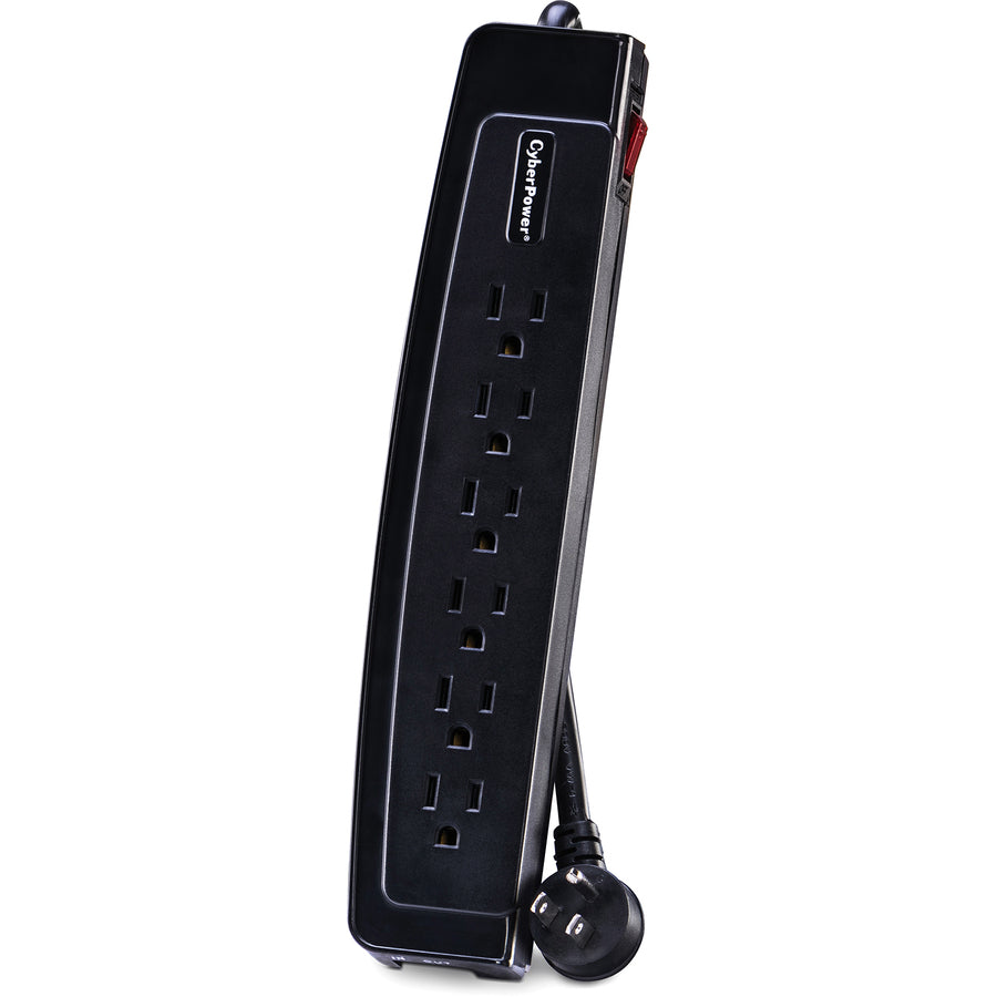 CyberPower CSP606T Professional 6-Outlets Surge Suppressor 6FT Cord and TEL - Plain Brown Boxes CSP606T