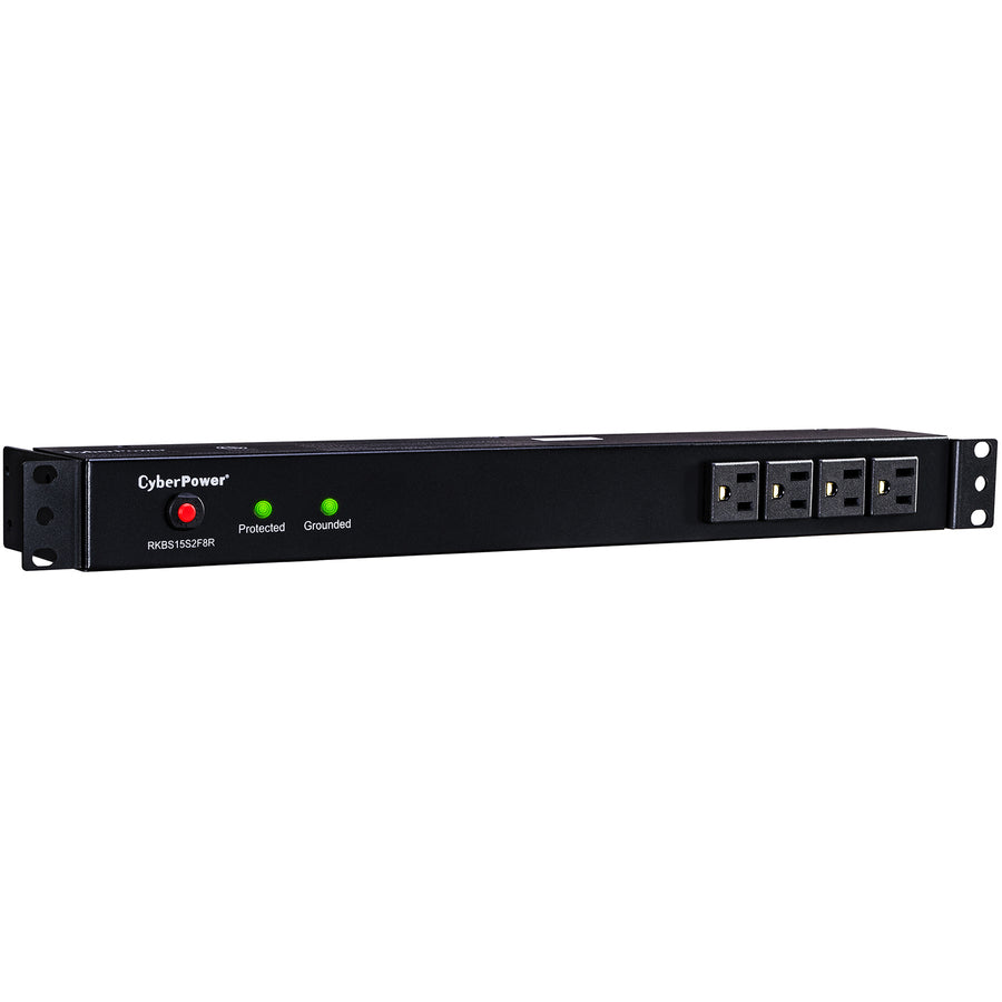 CyberPower Rackbar Surge Suppressor RM 1U RKBS15S4F12R 15A 16-Outlet RKBS15S4F12R