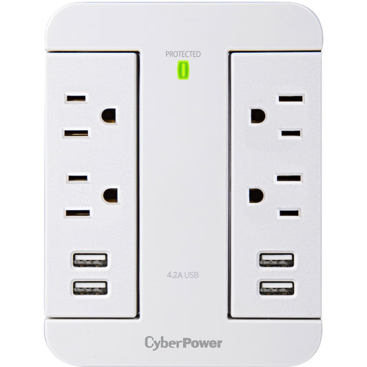 CyberPower Home Office 4-Outlet Surge Suppressor/Protector P4WSU