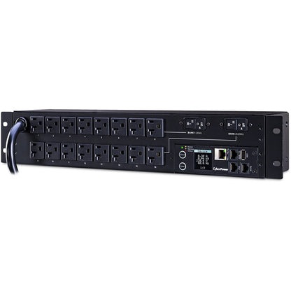 CyberPower PDU31003 Monitored PDU, 100-120V, 30A, 16 NEMA 5-20R Outlets, 2U Rackmount PDU31003