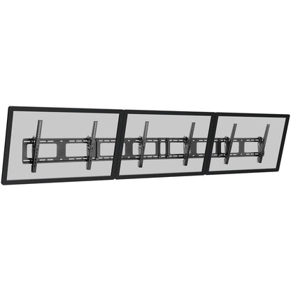 StarTech.com Triple-Display TV Wall Mount - Menu Board Mount - Landscape - For 40" to 50" VESA Mount Displays - 5 Tilt Settings - Digital Signage Mount - Triple Monitor Wall Bracket FPWMNB