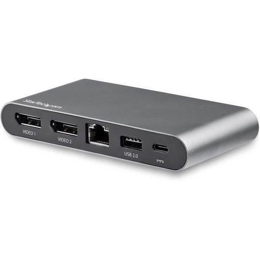 StarTech.com USB C Dock - 4K Dual Monitor DisplayPort Docking Station - 100W Power Delivery Passthrough, GbE, 2x USB-A - Multiport Adapter DK30C2DAGPD