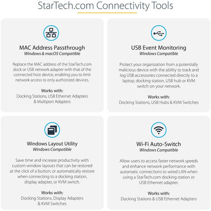 StarTech.com USB C Dock - 4K Dual Monitor DisplayPort Docking Station - 100W Power Delivery Passthrough, GbE, 2x USB-A - Multiport Adapter DK30C2DAGPD