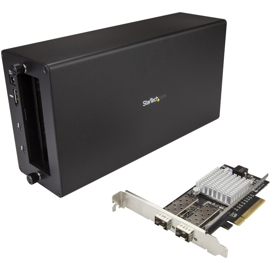 StarTech.com Thunderbolt 3 to 10GbE Fiber Network Chassis - External PCIe enclosure - 2 Open SFP+ Ports BNDTB210GSFP