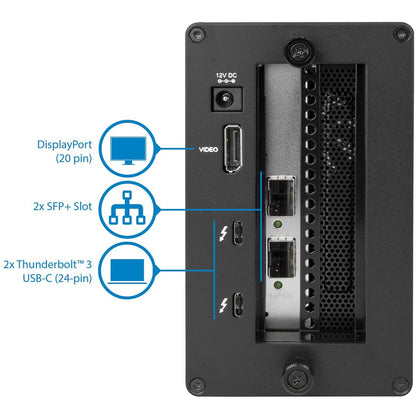 StarTech.com Thunderbolt 3 to 10GbE Fiber Network Chassis - External PCIe enclosure - 2 Open SFP+ Ports BNDTB210GSFP