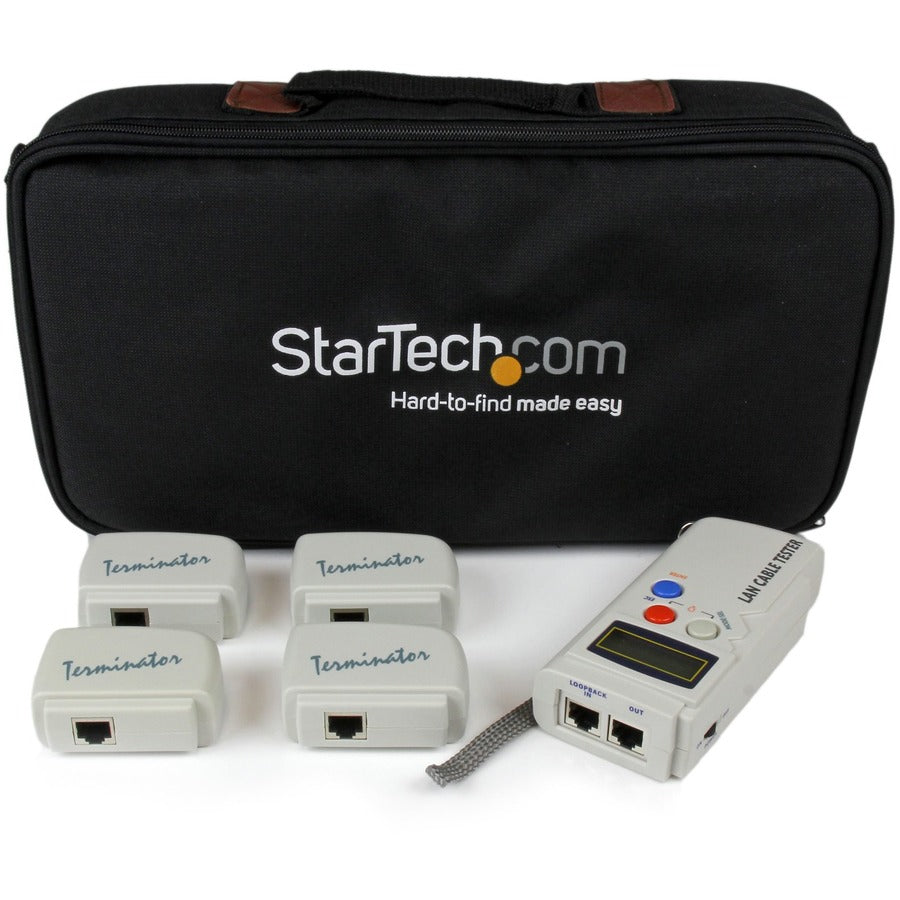 StarTech.com StarTech.com Professional RJ45 Network Cable Tester with 4 Remote Loopback Plugs - LAN Cable Tester Professional - Network testing device - Token Ring LANTESTPRO