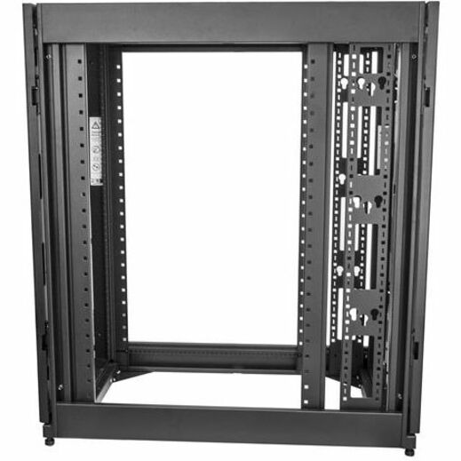 StarTech.com 25U Server Rack Cabinet - 4 Post Adjustable Depth 7-35" Locking Vented Rolling Network/Data/IT Enclosure w/Casters/Cable Mgmt RK2537BKM