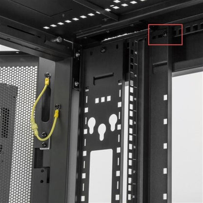 StarTech.com 25U Server Rack Cabinet - 4 Post Adjustable Depth 7-35" Locking Vented Rolling Network/Data/IT Enclosure w/Casters/Cable Mgmt RK2537BKM