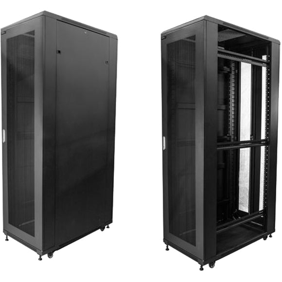 StarTech.com 42U Server Rack Cabinet - 4-Post Adjustable Depth (5.9" to 36.4") IT Network Equipment Rack Enclosure with Casters - 2000lbs (RK4236BKB) RK4236BKB