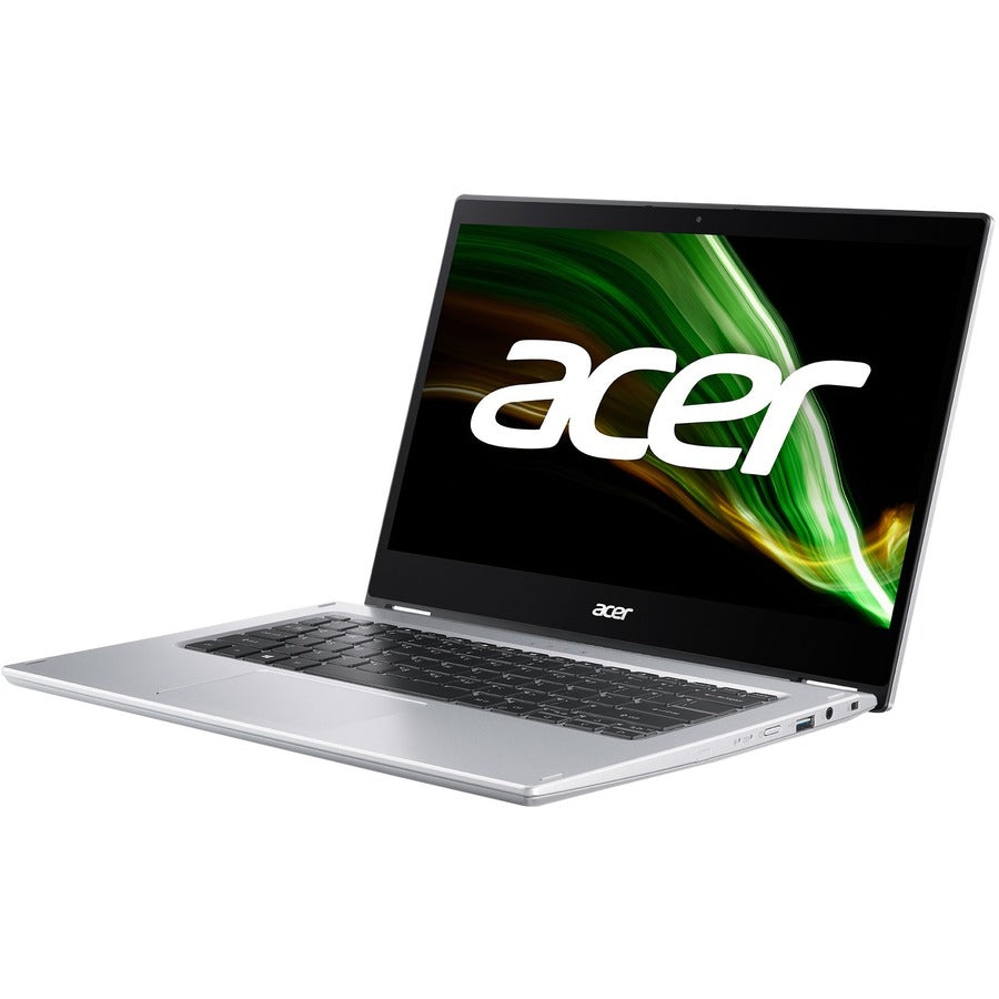 Acer Spin 1 SP114-31 SP114-31-C211 14" Touchscreen 2 in 1 Notebook - HD - 1366 x 768 - Intel Celeron N4500 Dual-core (2 Core) 1.10 GHz - 4 GB RAM - 128 GB Flash Memory - Pure Silver NX.ABWAA.004