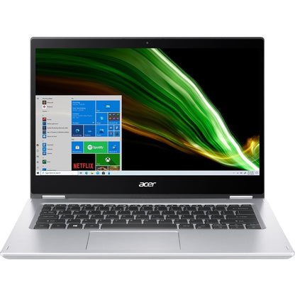 Acer Spin 1 SP114-31 SP114-31-C211 14" Touchscreen 2 in 1 Notebook - HD - 1366 x 768 - Intel Celeron N4500 Dual-core (2 Core) 1.10 GHz - 4 GB RAM - 128 GB Flash Memory - Pure Silver NX.ABWAA.004