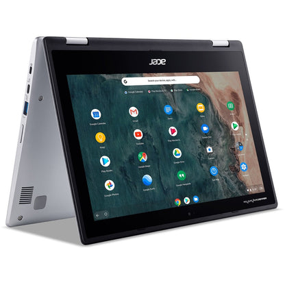 Acer Chromebook Spin 311 CP311-2H CP311-2H-C04Y 11.6" Touchscreen 2 in 1 Chromebook - HD - 1366 x 768 - Intel Celeron N4100 Quad-core (4 Core) 1.10 GHz - 4 GB RAM - 32 GB Flash Memory - Pure Silver NX.HKKAA.002