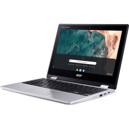 Acer Chromebook Spin 311 CP311-2H CP311-2H-C04Y 11.6" Touchscreen 2 in 1 Chromebook - HD - 1366 x 768 - Intel Celeron N4100 Quad-core (4 Core) 1.10 GHz - 4 GB RAM - 32 GB Flash Memory - Pure Silver NX.HKKAA.002