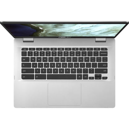 Asus Chromebook C423 C423NA-RH91T-CB 14" Touchscreen Chromebook - HD - 1366 x 768 - Intel Pentium N4200 Quad-core (4 Core) 1.10 GHz - 4 GB RAM - 32 GB Flash Memory - Silver C423NA-RH91T-CB