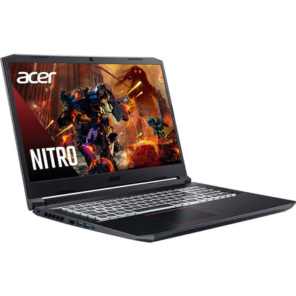 Acer Nitro 5 AN517-52 AN517-52-59RD 17.3" Gaming Notebook - Full HD - 1920 x 1080 - Intel Core i5 10th Gen i5-10300H Quad-core (4 Core) 2.50 GHz - 8 GB RAM - 512 GB SSD - Obsidian Black NH.Q82AA.002