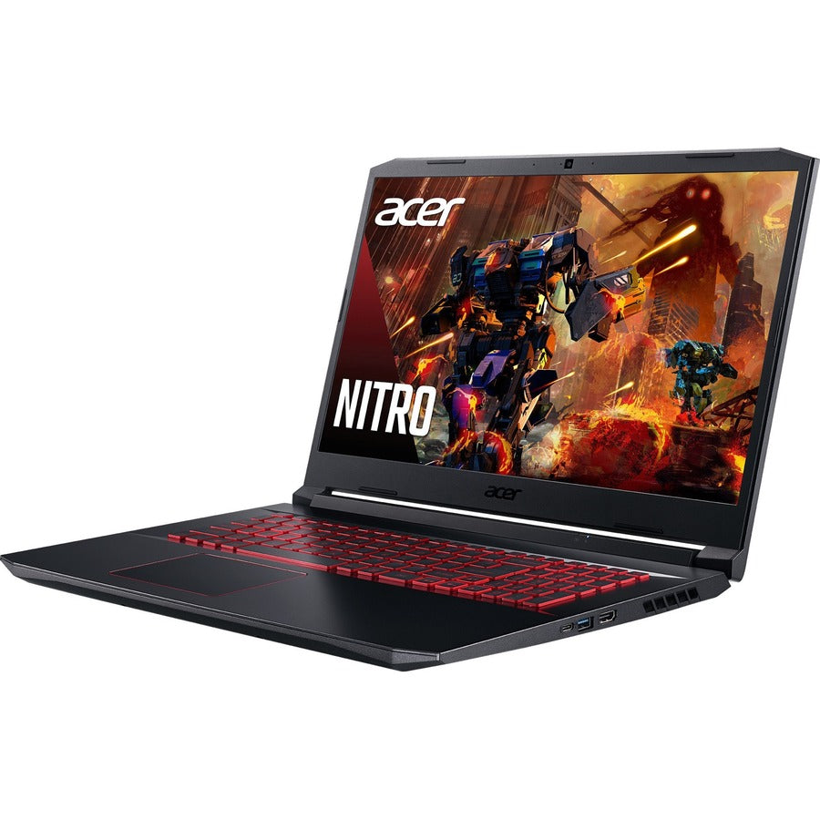 Acer Nitro 5 AN517-52 AN517-52-59RD 17.3" Gaming Notebook - Full HD - 1920 x 1080 - Intel Core i5 10th Gen i5-10300H Quad-core (4 Core) 2.50 GHz - 8 GB RAM - 512 GB SSD - Obsidian Black NH.Q82AA.002