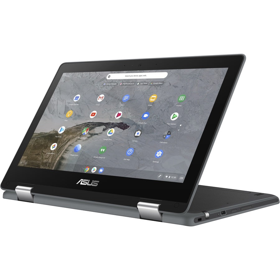 Asus Chromebook Flip C214 C214MA-C1R-CA 11.6" Touchscreen Rugged 2 in 1 Chromebook - HD - 1366 x 768 - Intel Celeron N4020 Dual-core (2 Core) 1.10 GHz - 4 GB RAM - 32 GB Flash Memory - Dark Gray C214MA-C1R-CA