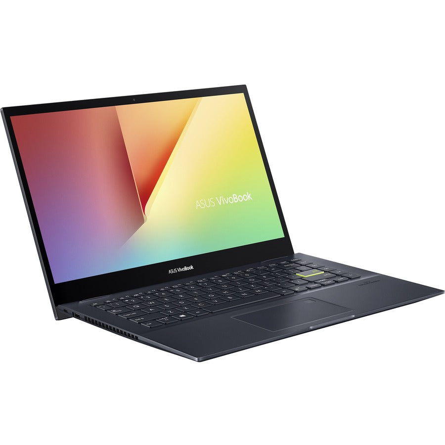 Asus VivoBook Flip 14 TM420 TM420UA-DS71T-CA 14" Touchscreen 2 in 1 Notebook - Full HD - 1920 x 1080 - AMD Ryzen 7 5700U Octa-core (8 Core) 1.80 GHz - 8 GB RAM - 512 GB SSD - Bespoke Black TM420UA-DS71T-CA